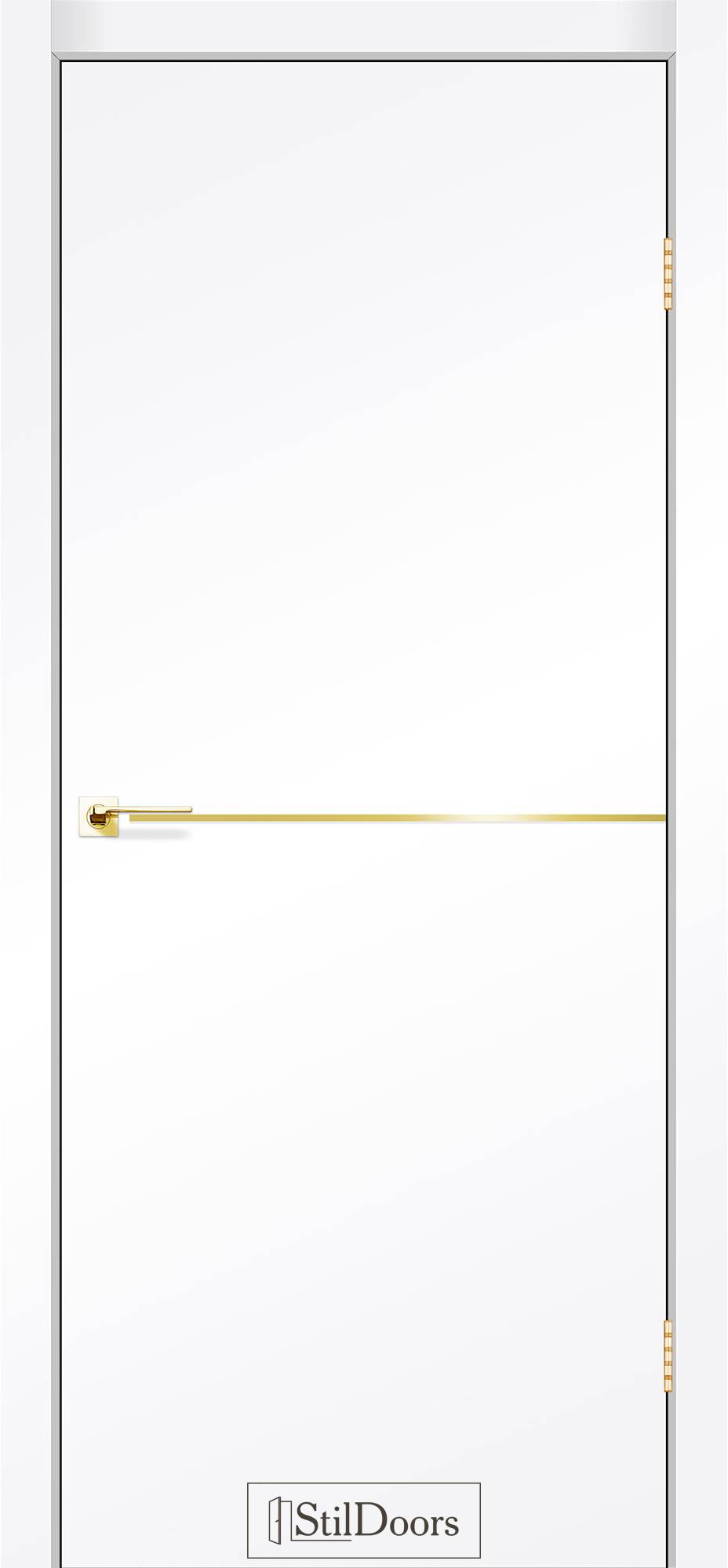 Міжкімнатні двері StilDoors Лофт Алюм білий мат глухе